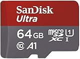 SanDisk Ultra 64 GB microSDXC Memory Card + SD Adapter with...