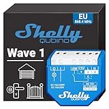 Shelly Qubino Wave 1 | Z-wave Smart Schalter Relais, 1 Kanal...