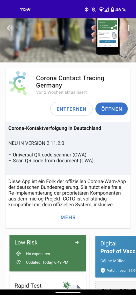 Corona Warn-App Kontakte/Begegnungen auslesen (Android)