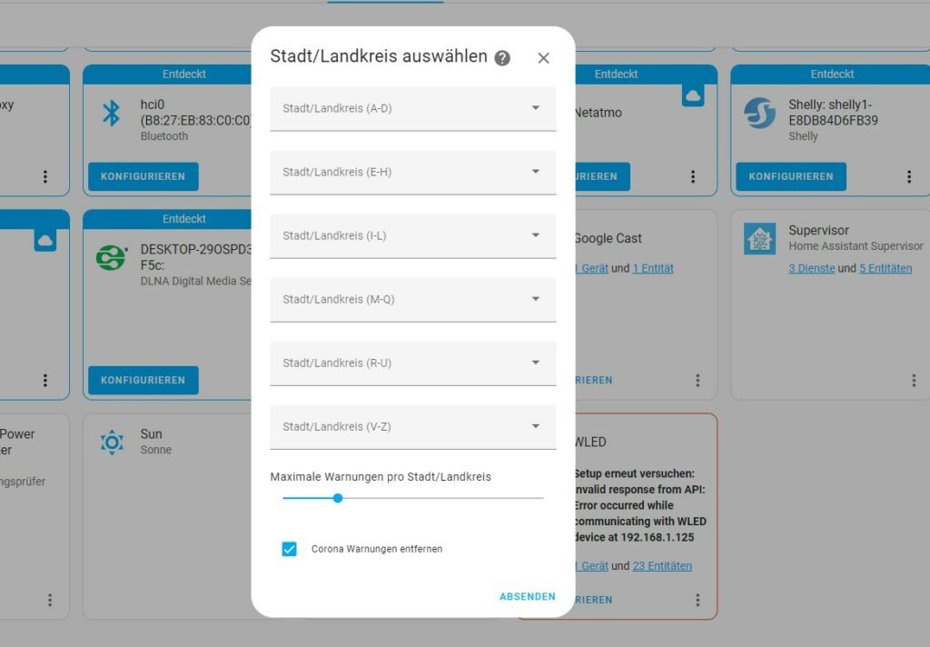 Warnungen der NINA-Warn-App in Home Assistant anzeigen NINA-Integration in Home Assistant