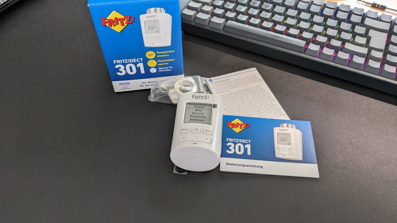 FRITZ!DECT 301 Thermostat für den Heizkörper mit Home Assistant steuern Smarterkram.de