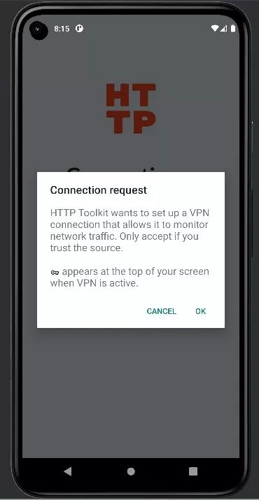 HTTP Toolkti VPN Connection request