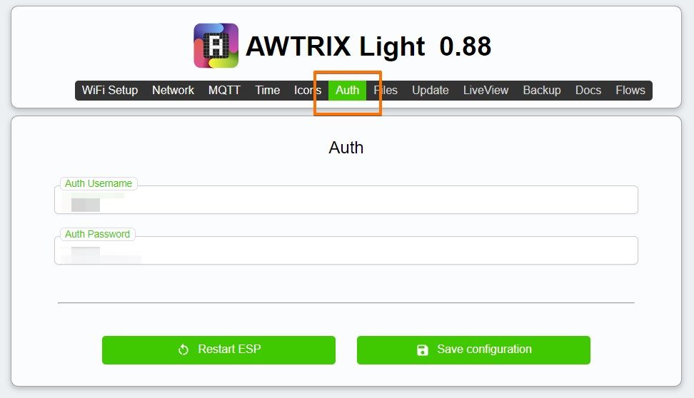 AWTRIX Light auf Ulanzi Smart Pixel Uhr für Home Assistant installieren