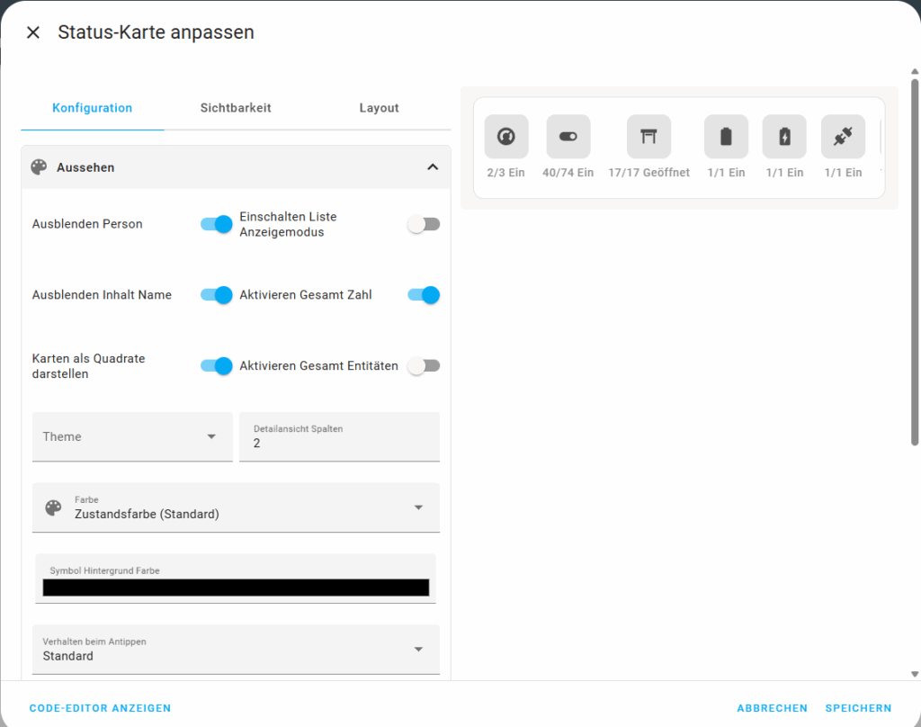 Status-Card in Home Assistant: Alle Infos auf einen Blick – ganz ohne Code!