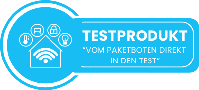 Testprodukt "Vom Paketboten direkt in den Test"