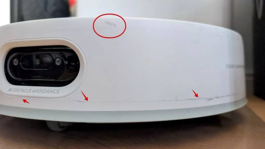 Ein weiterer Wischroboter: SwitchBot S20 Deutliche Schleifspuren trotz zahlreicher Sensoren beim SwitchBot S20