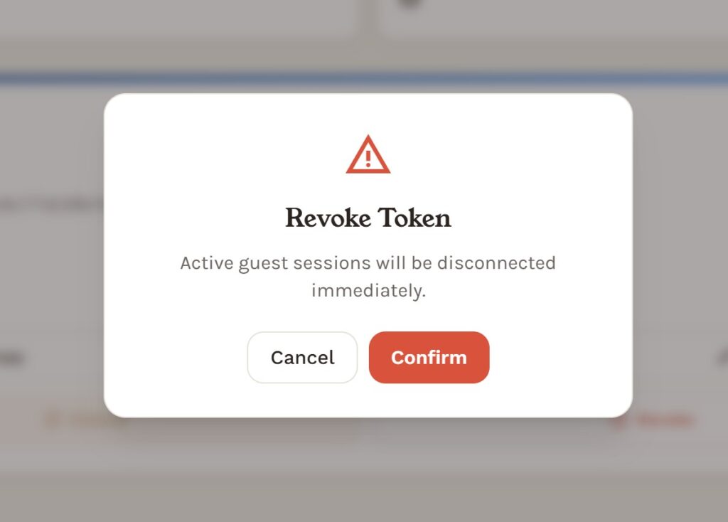 Widerruf eines Gast-Zugangs zu Home Assistant