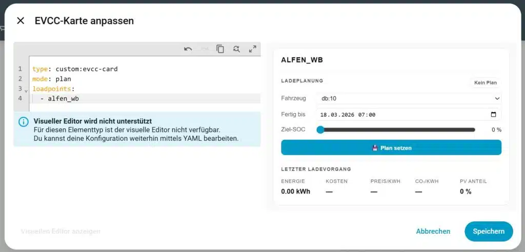 Perfekte Ladekontrolle im Smart Home: Die neue EVCC-Card für Home Assistant Perfekte Ladekontrolle im Smart Home: Die neue EVCC-Card für Home Assistant