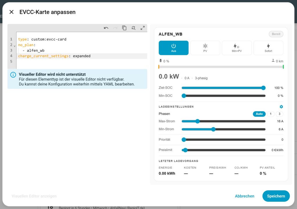 Perfekte Ladekontrolle im Smart Home: Die neue EVCC-Card für Home Assistant Perfekte Ladekontrolle im Smart Home: Die neue EVCC-Card für Home Assistant