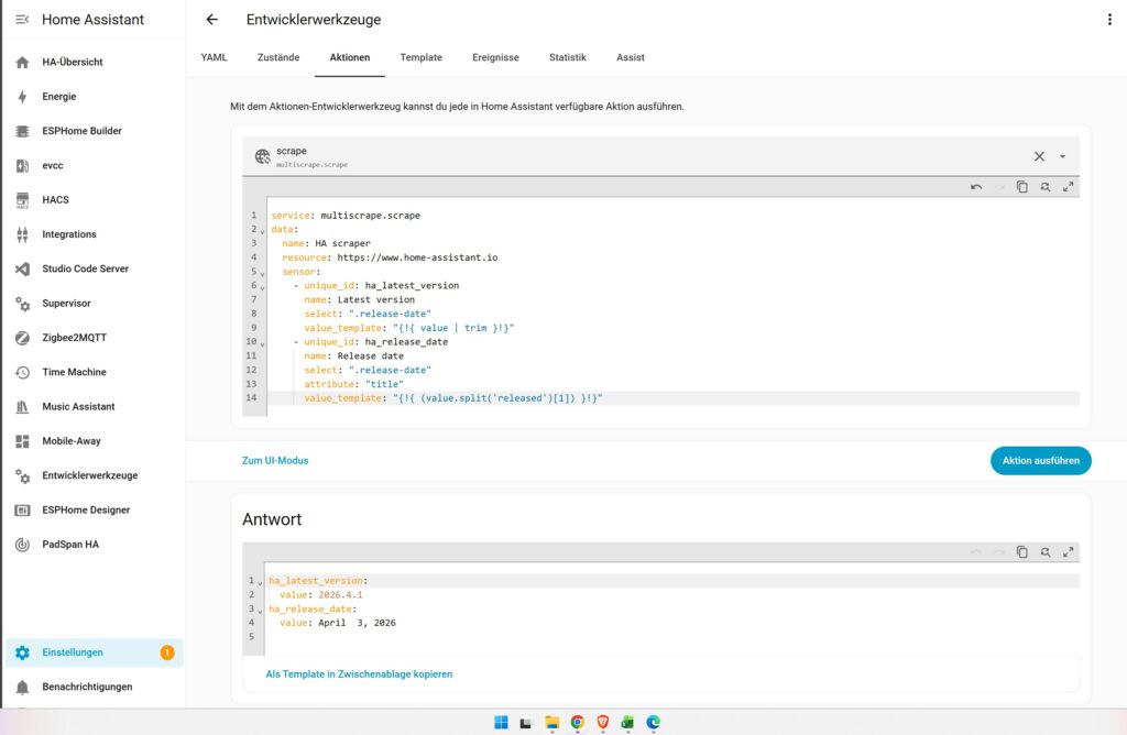 Home Assistant: Daten von JEDER Webseite auslesen (Das Multiscrape Tutorial) Home Assistant: Daten von JEDER Webseite auslesen (Das Multiscrape Tutorial)