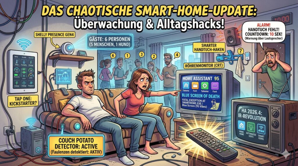 Zwischen Couch-Spion und brüllendem Handtuch: Der ganz normale Smart-Home-Wahnsinn