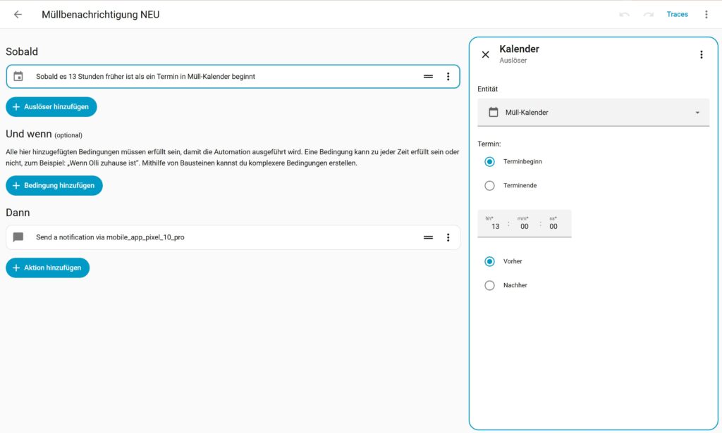 Lokaler Kalender in Home Assistant: Automationen ganz ohne Cloud Offset in Automationen nutzen