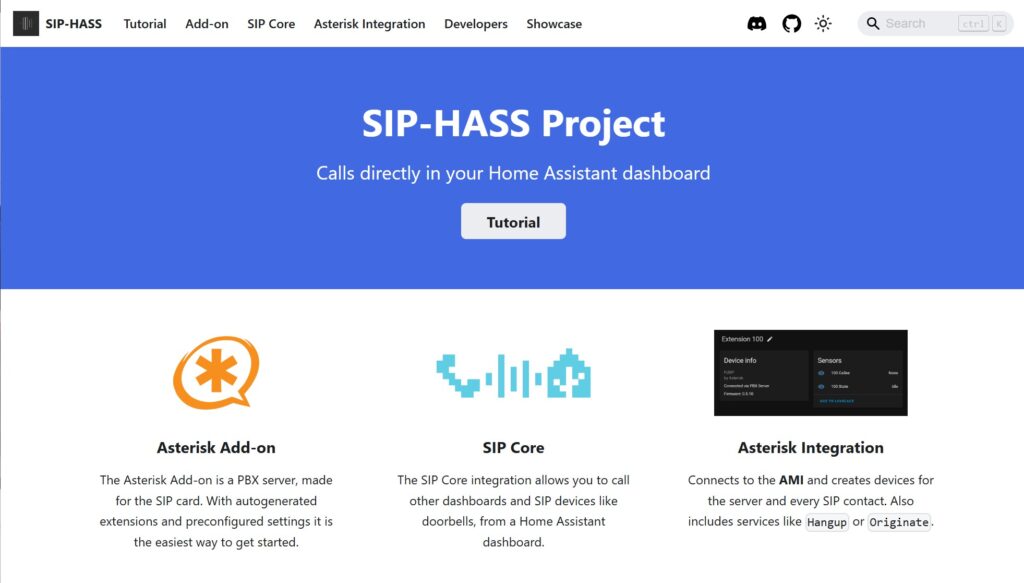 SIP-HASS-Projekt für die Kombination von HA mit SIP