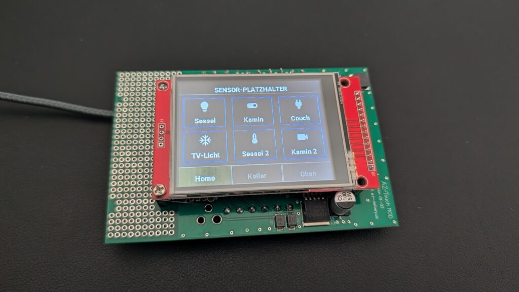 Startseite AZ-Delivery Touch mit ESPHome nutzen