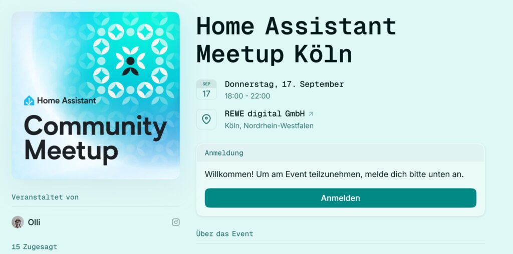 Mach dein Smart Home schlauer: IR-Tricks, Automation Monitor & Open Home News Das nächste von mir organisierte Home Assistant Meetup in Köln steht an: 17.09.26