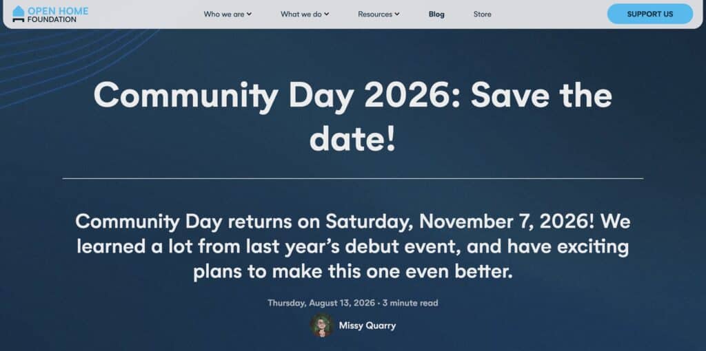 Von sprechenden Tablets, rasanten Dashboards und werbefreien Fritzboxen Der nächste Home Assistant Community Day wurde angekündigt