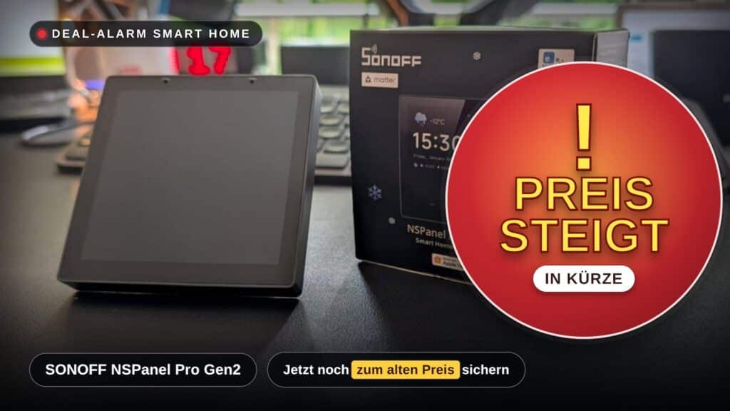 Preiserhöhung bei SONOFF für das NSPanel Pro Gen2