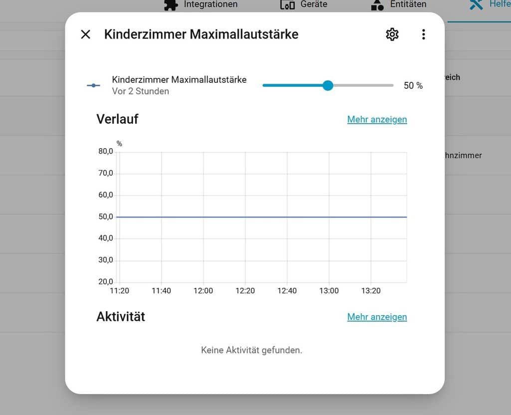 Ein Helfer für die maximale Musiklautstärke in meinem Setup